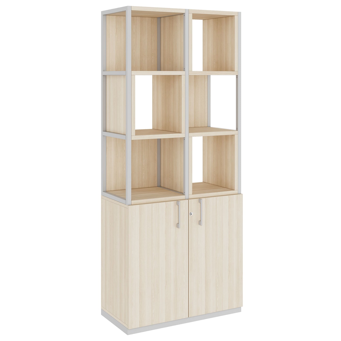 CHOICE Regalschrank | 5 OH, 800 x 1925 mm, Regalkisten, Sandesche