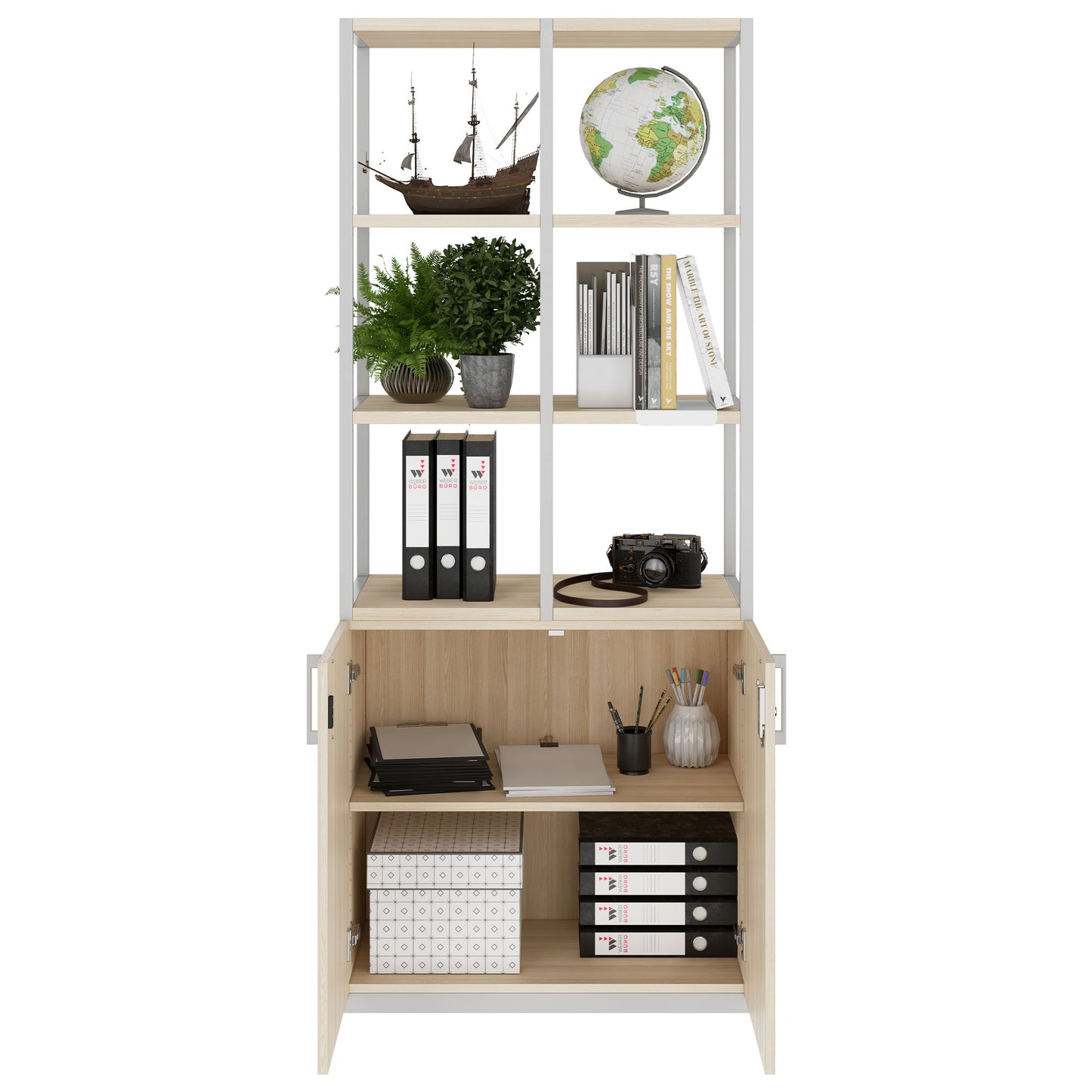 CHOICE Regalschrank | 5 OH, 800 x 1925 mm, Sandesche