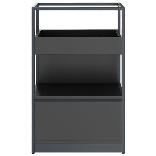 ATELLA Cabinet scaffale | 3 OH, 800 x 1255 mm, antracite