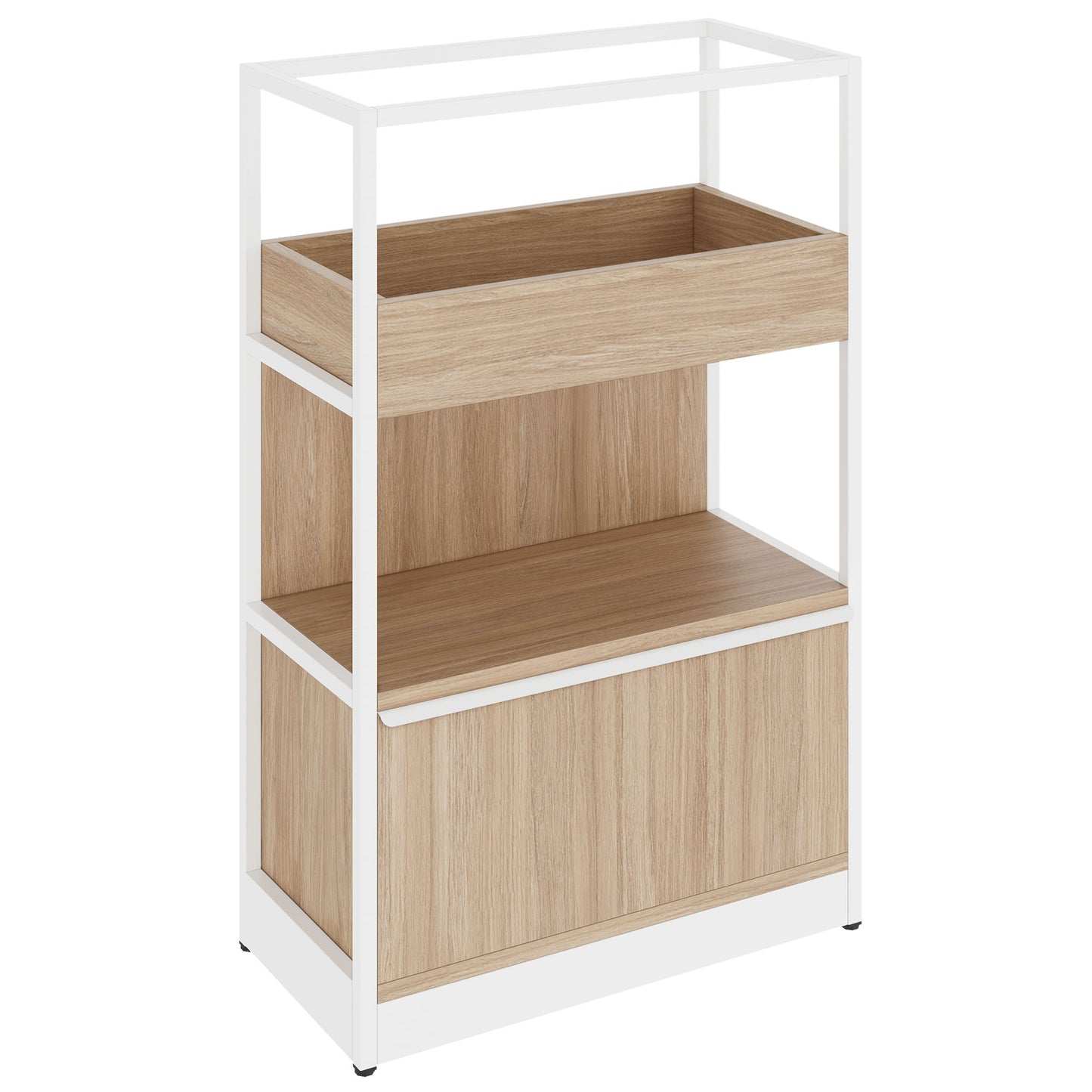 ATELLA Armoire d'étagère | 3 oh, 800 x 1255 mm, chêne ambre
