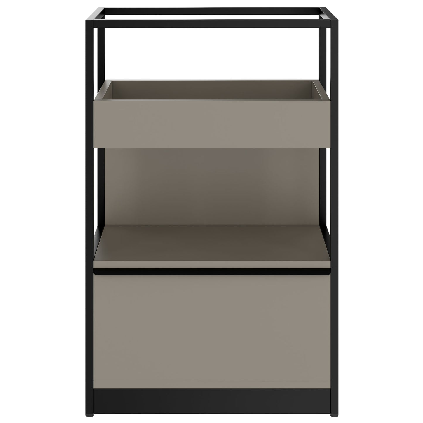 ATELLA shelf cabinet | 3 OH, 800 x 1255 mm, Cubanite gray