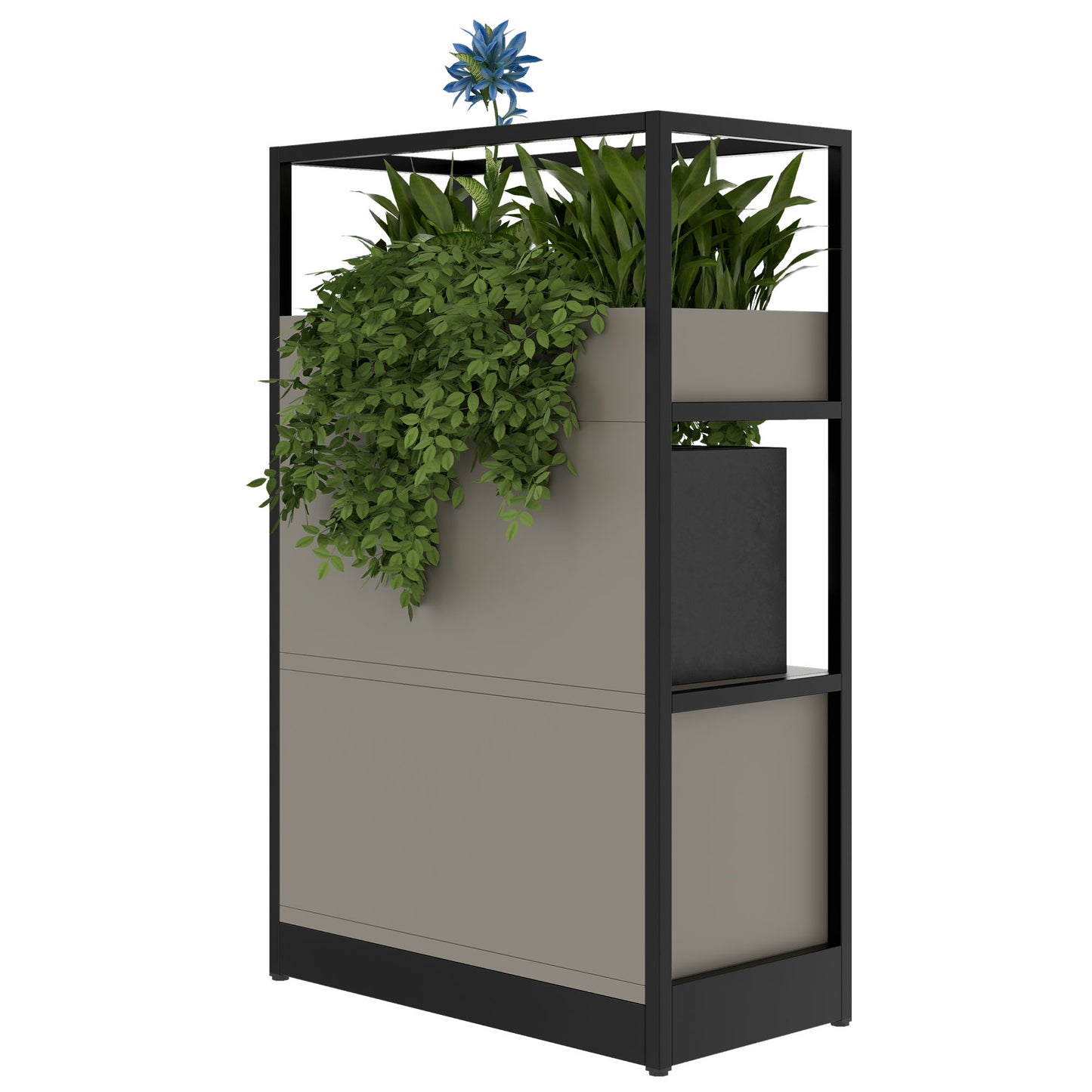 ATELLA shelf cabinet | 3 OH, 800 x 1255 mm, Cubanite gray