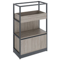 Scaffale ATELLA | 3 ripiani, 800 x 1255 mm, rovere nordico grigio - 1 Thumbnail Image
