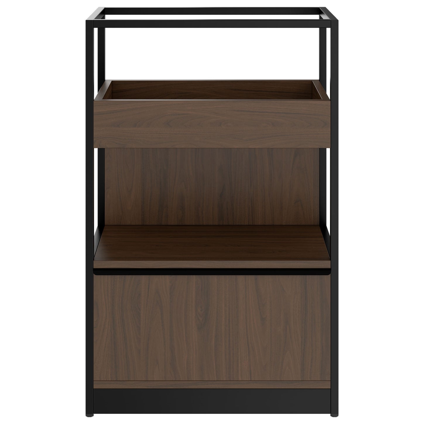 ATELLA Armoire d'étagère | 3 oh, 800 x 1255 mm, noix
