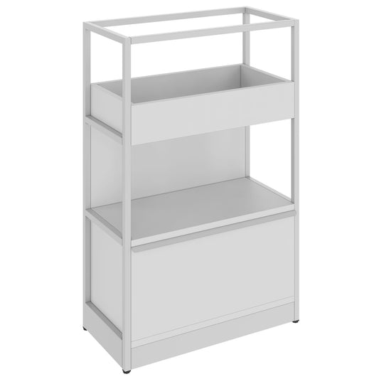 ATELLA shelf cabinet | 3 OH, 800 x 1255 mm, pearl gray