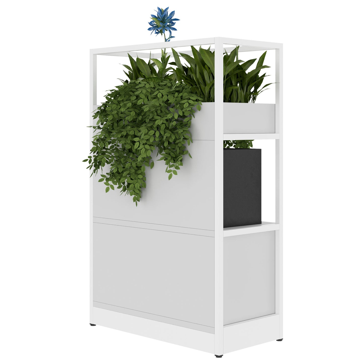 ATELLA Armoire d'étagère | 3 oh, 800 x 1255 mm, gris perlé