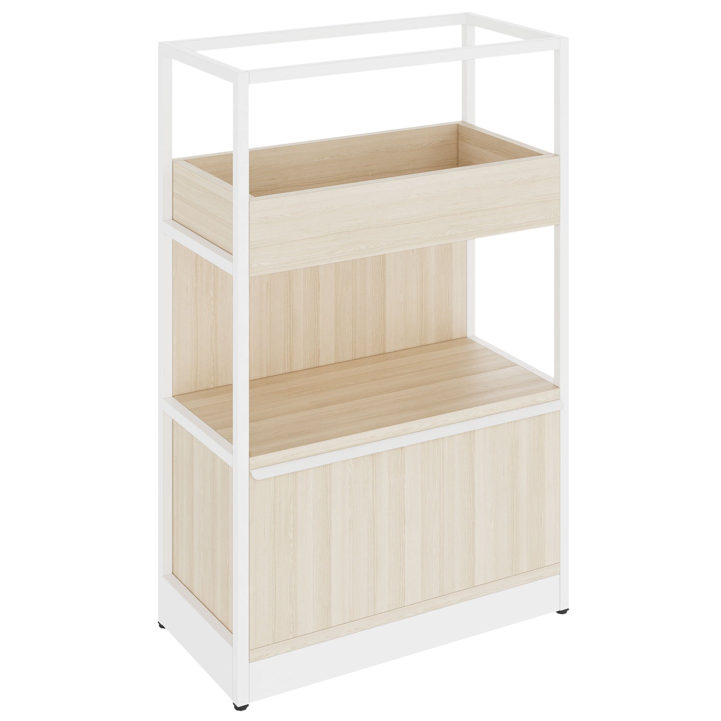 ATELLA shelf cabinet | 3 OH, 800 x 1255 mm, sand ash