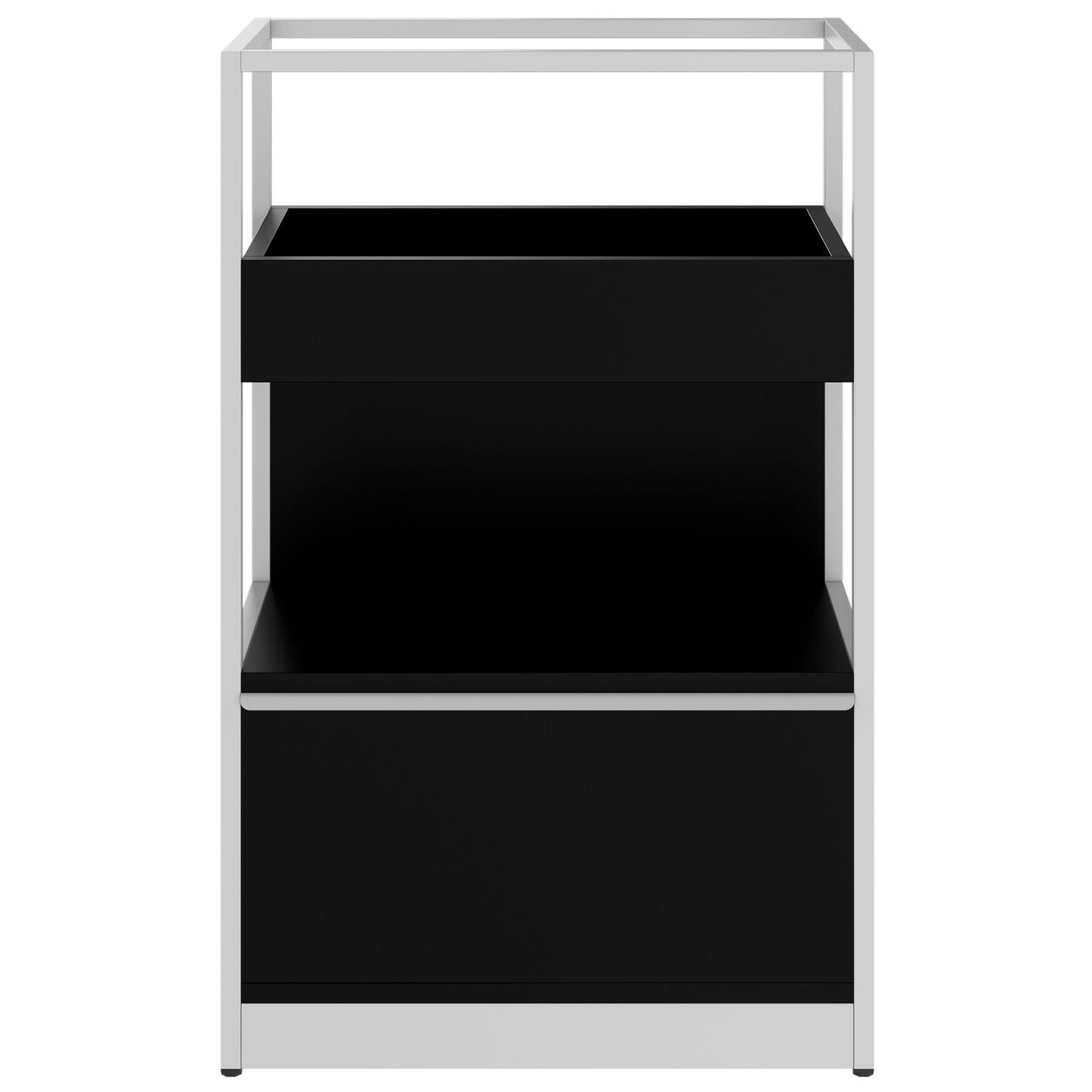 ATELLA shelf cabinet | 3 OH, 800 x 1255 mm, black