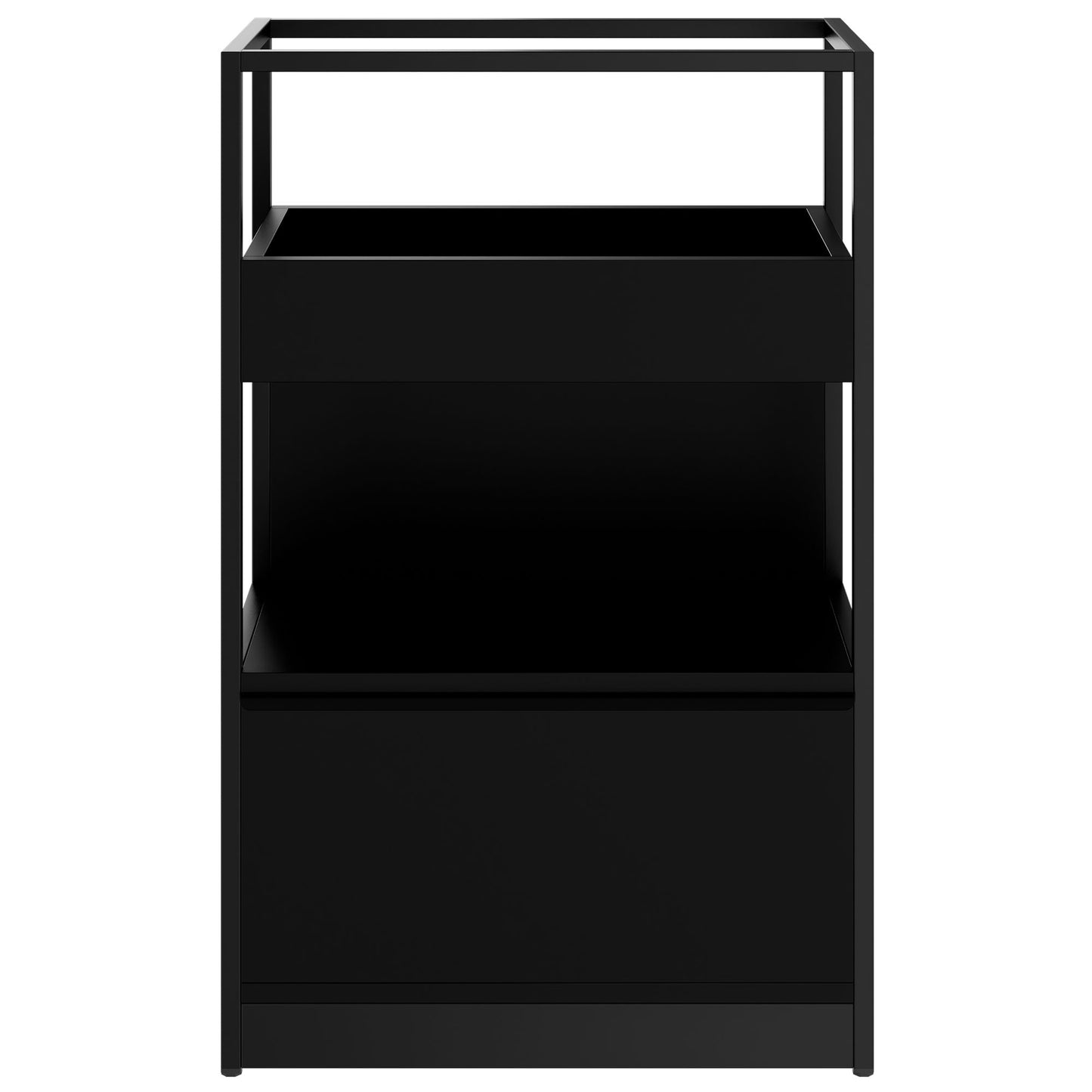 ATELLA shelf cabinet | 3 OH, 800 x 1255 mm, black