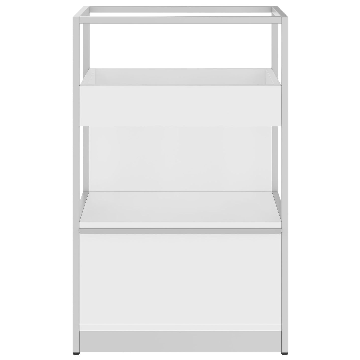 ATELLA Regalschrank | 3 OH, 800 x 1255 mm, Weiß
