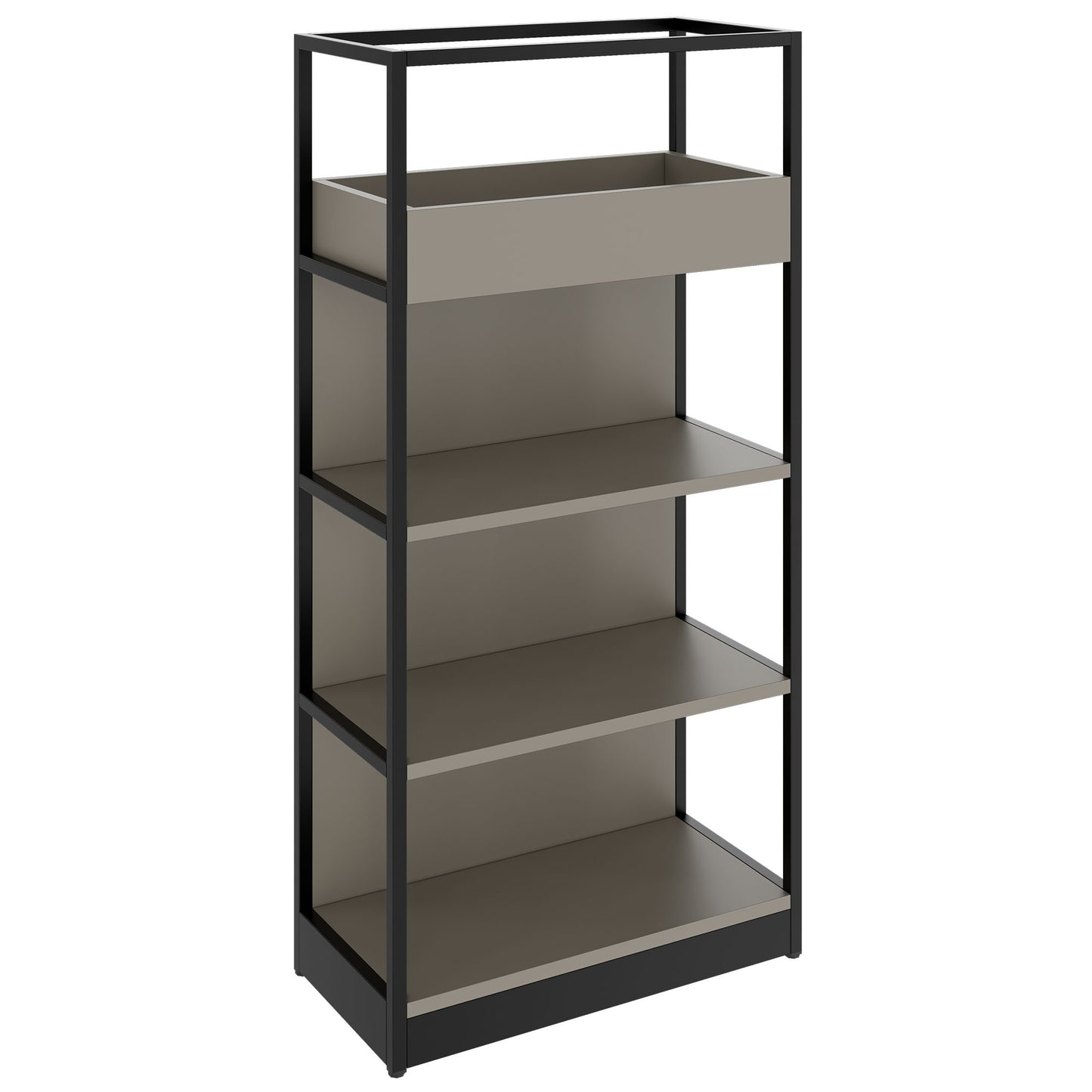 ATELLA Armoire d'étagère | 4 oh, 800 x 1610 mm, gris cubanite