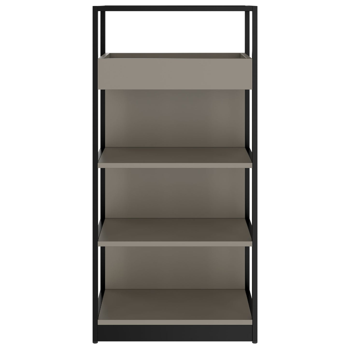 ATELLA Armoire d'étagère | 4 oh, 800 x 1610 mm, gris cubanite