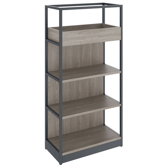 ATELLA Armoire d'étagère | 4 oh, 800 x 1610 mm, North Oak Gray