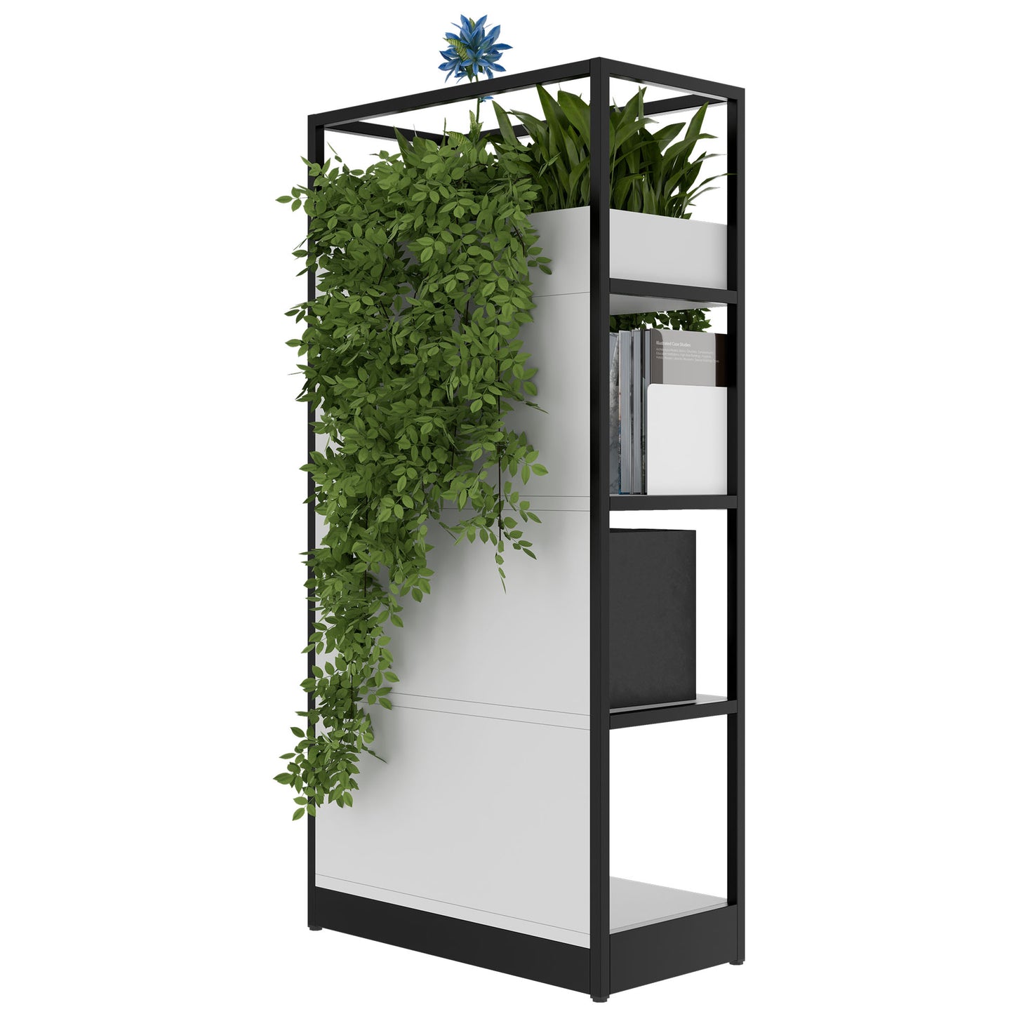 ATELLA Armoire d'étagère | 4 oh, 800 x 1610 mm, gris perlé
