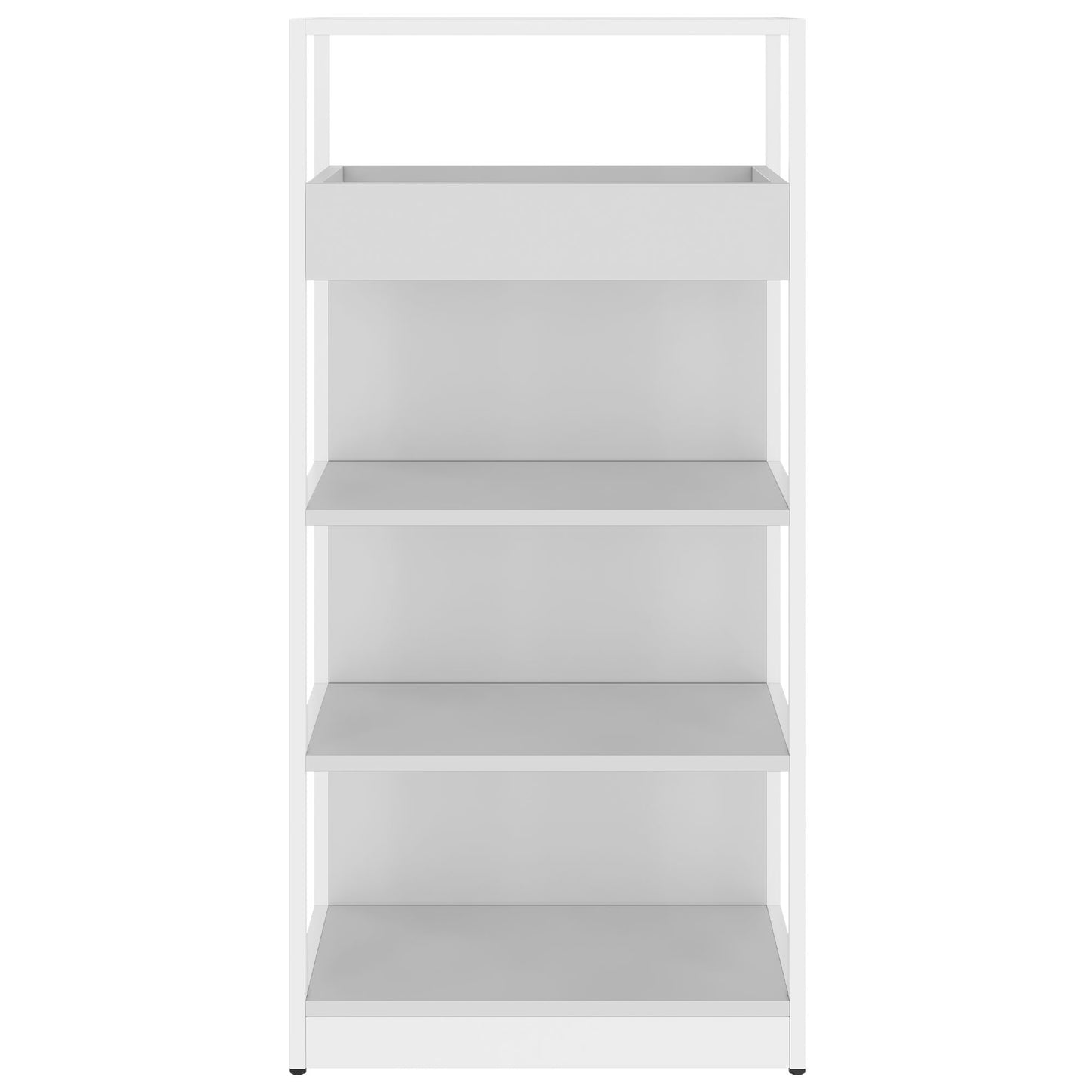 ATELLA Armoire d'étagère | 4 oh, 800 x 1610 mm, gris perlé