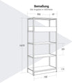 Étagère ATELLA | 4 OH, 800 x 1610 mm, noir - 9 Thumbnail Image