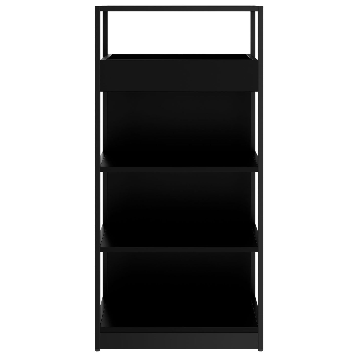 ATELLA Armoire d'étagère | 4 oh, 800 x 1610 mm, noir