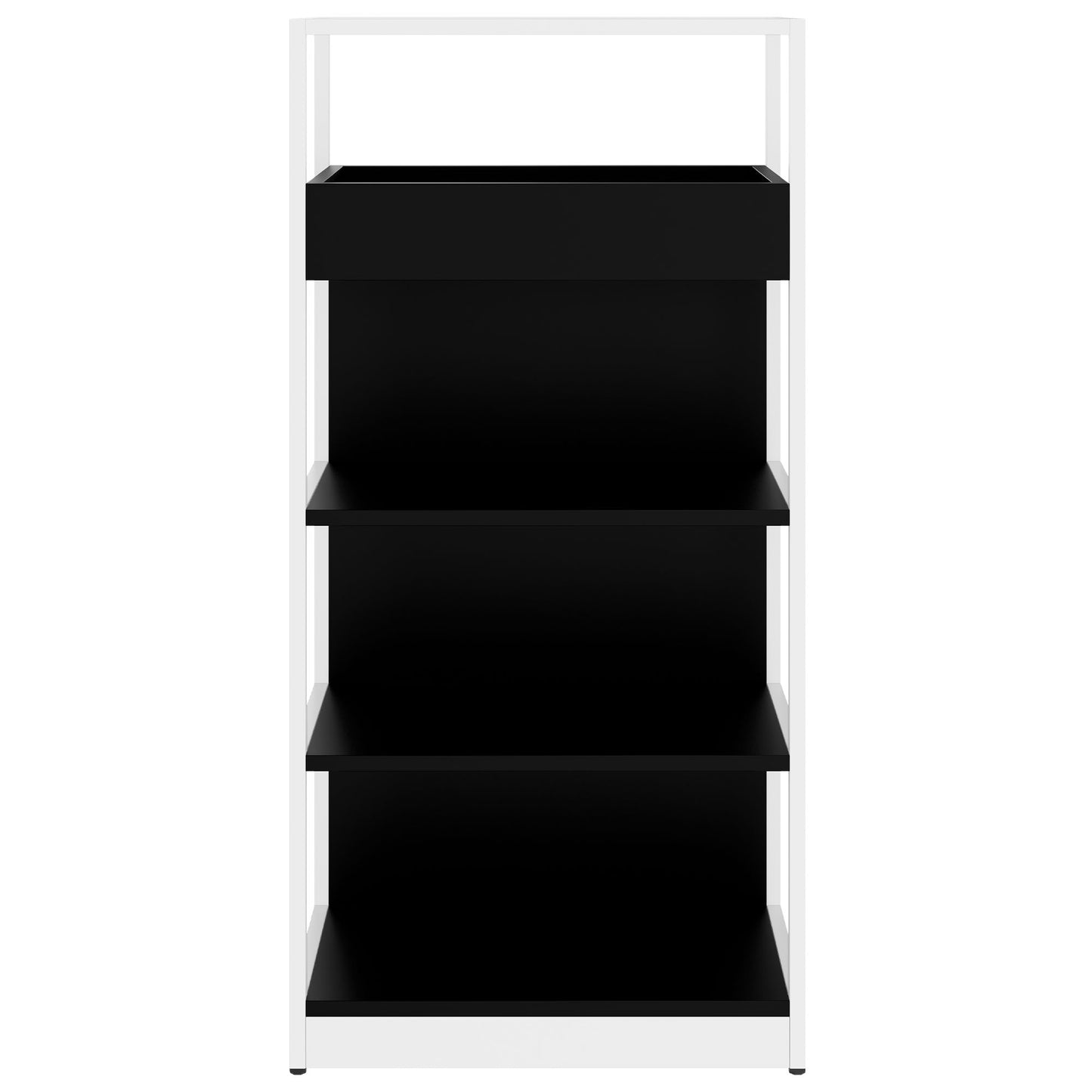 ATELLA Armoire d'étagère | 4 oh, 800 x 1610 mm, noir