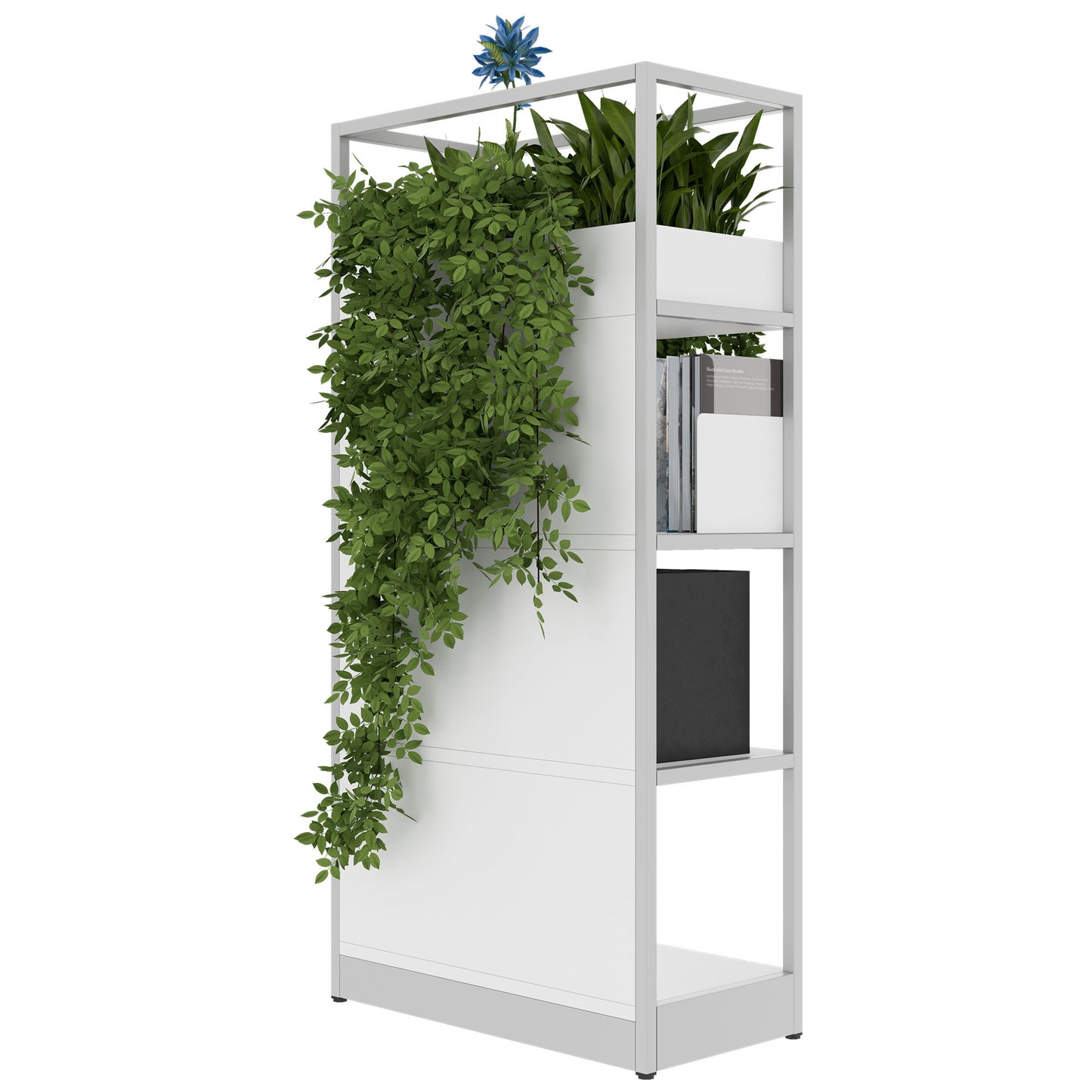 ATELLA Armoire d'étagère | 4 oh, 800 x 1610 mm, blanc