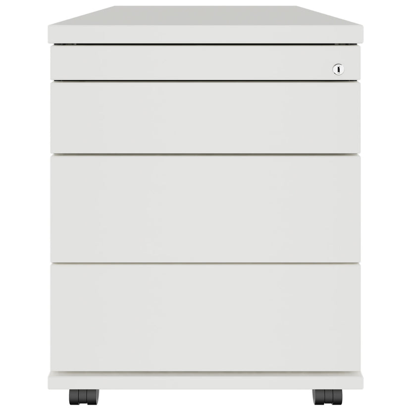 TIP Rolling container | 800 mm deep, small parts compartment, soft close, white