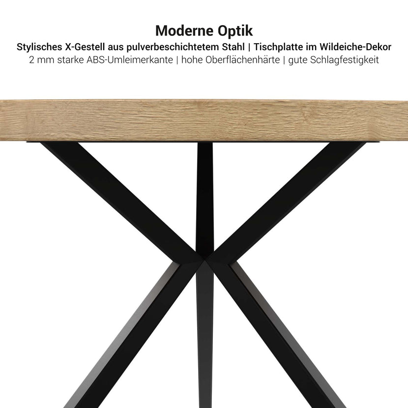 ART Meeting table | Round, Ø 1200 mm, wild oak dark gray