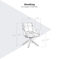 SANDIE Besucherstuhl | Niedrige Rückenlehne, Synchronmechanik - 11 Thumbnail Image