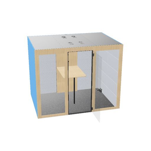 SILENT ROOM L - Meetingbox | Raum-in-Raum, Schallschutz, Für 4 Personen, viele Farboptionen