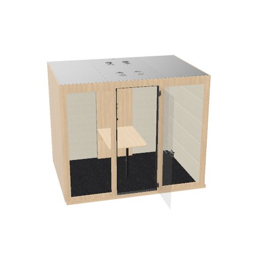SILENT ROOM L - Meetingbox | Raum-in-Raum, Schallschutz, Für 4 Personen, viele Farboptionen