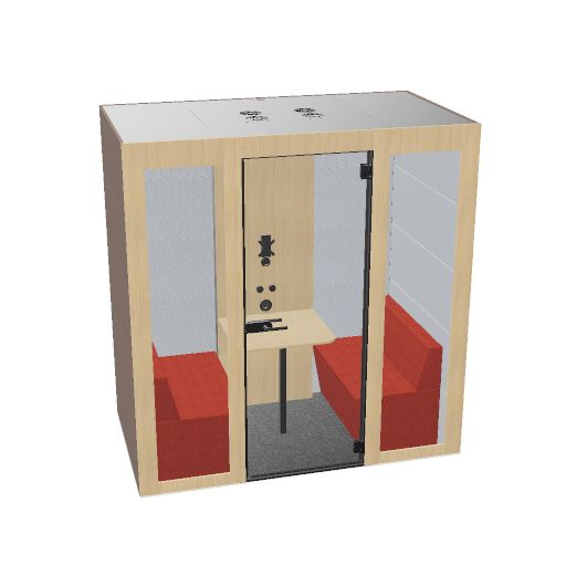 SILENT ROOM M - Akustik-System | Raum-in-Raum, Schallschutz, Für 2 Personen, viele Farboptionen