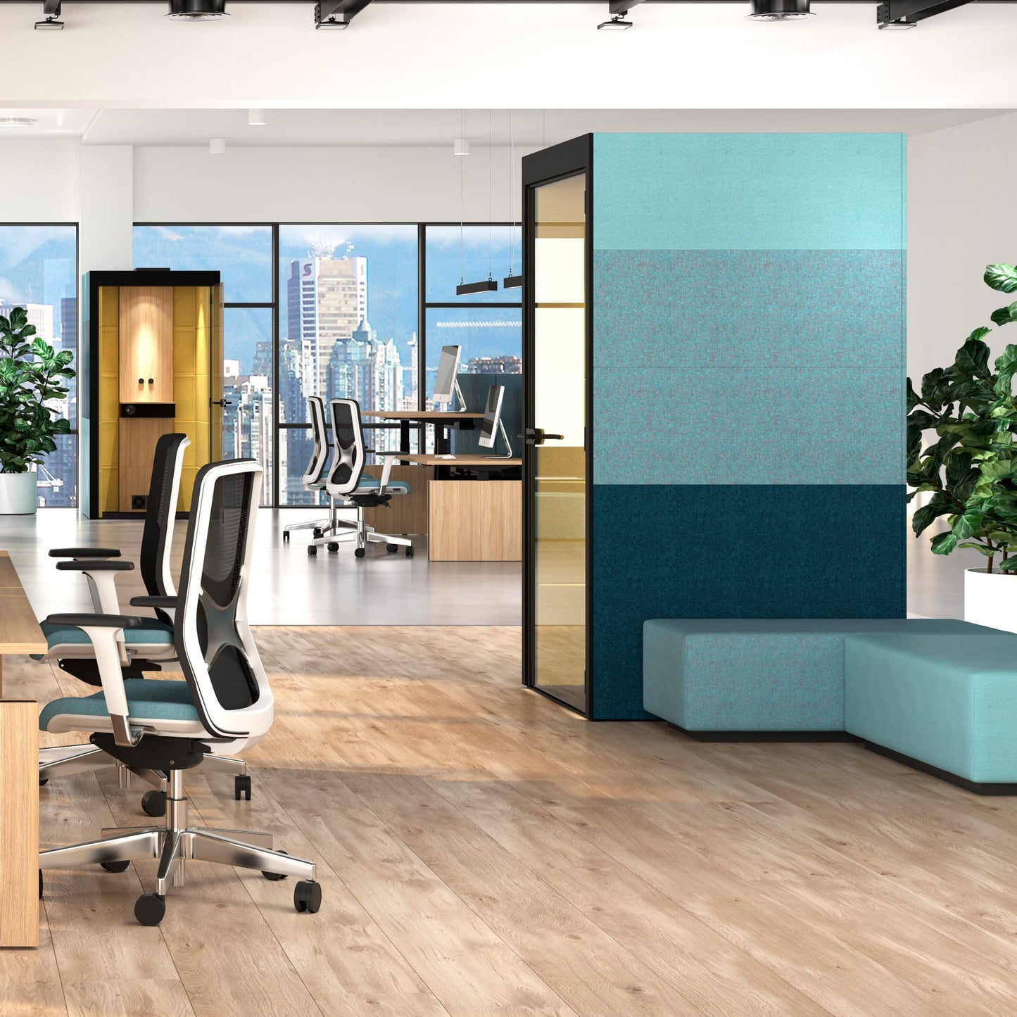 SILENT ROOM S - telephone box | Sound-absorbing telephone booth, upholstery fabrics BERTA / VELITO / SYNERGY
