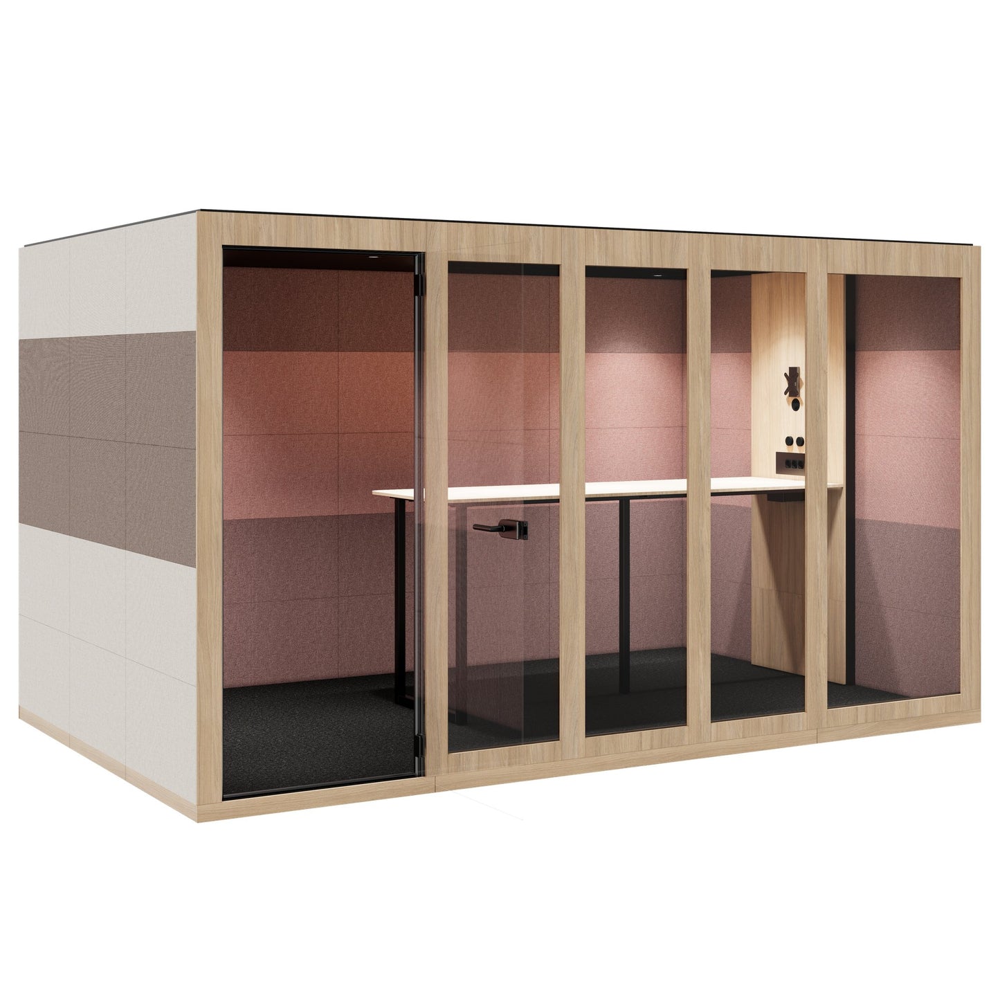 SILENT ROOM XL - Meeting Box | Espace dans l'espace, isolation sonore, pour 8 personnes, substances de référence Berta / Synergy / Velito