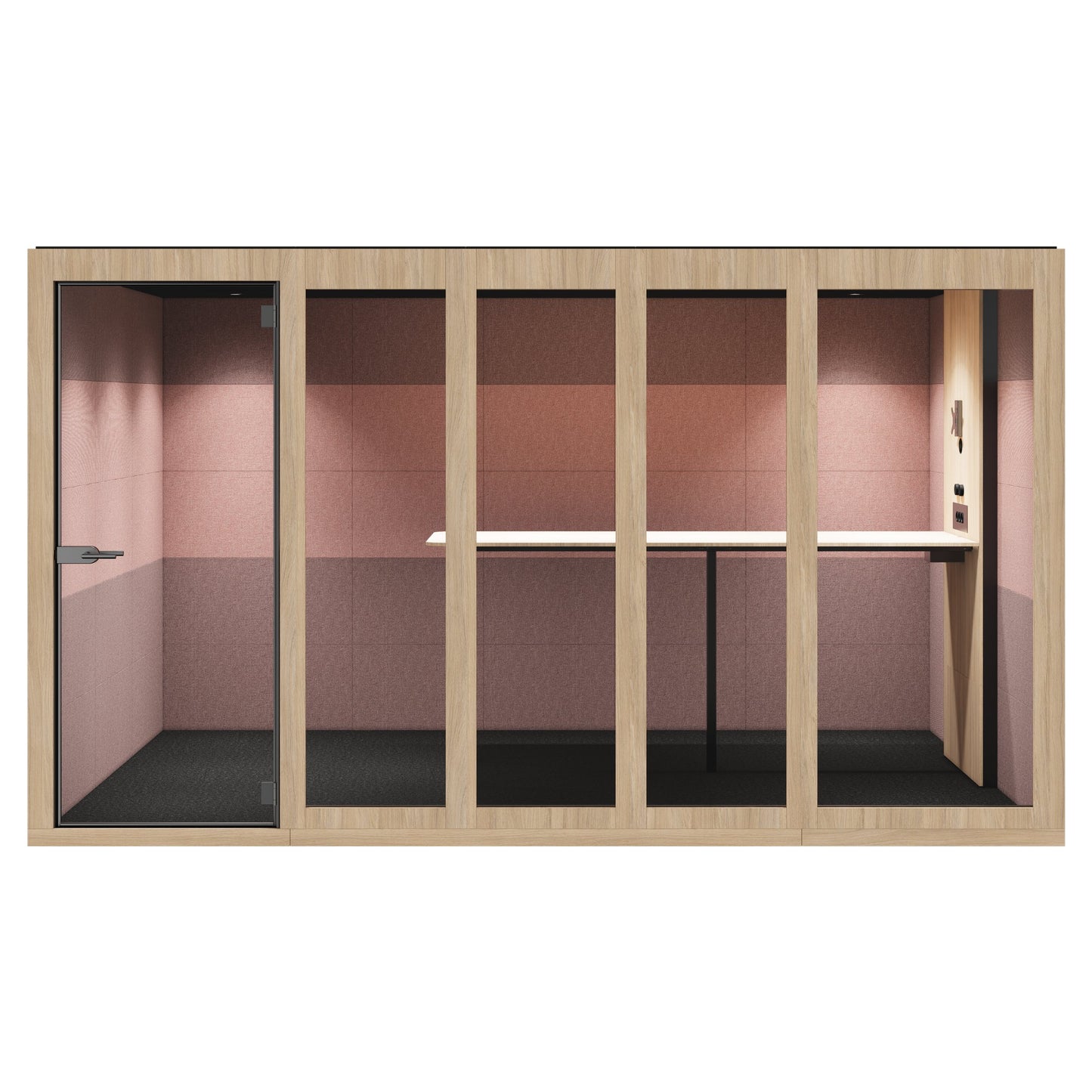 SILENT ROOM XL - Meeting Box | Espace dans l'espace, isolation sonore, pour 8 personnes, substances de référence Berta / Synergy / Velito