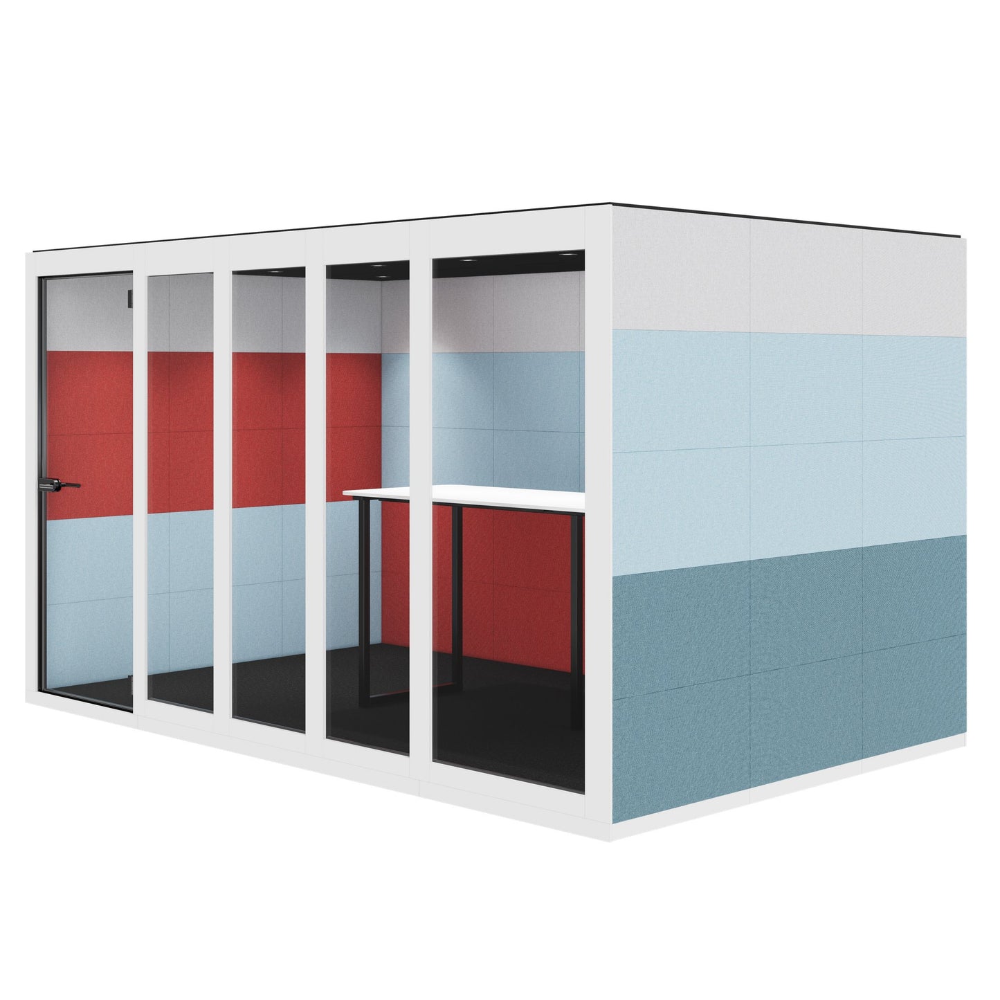 SILENT ROOM XL - Meeting Box | Espace dans l'espace, isolation sonore, pour 8 personnes, substances de référence Berta / Synergy / Velito