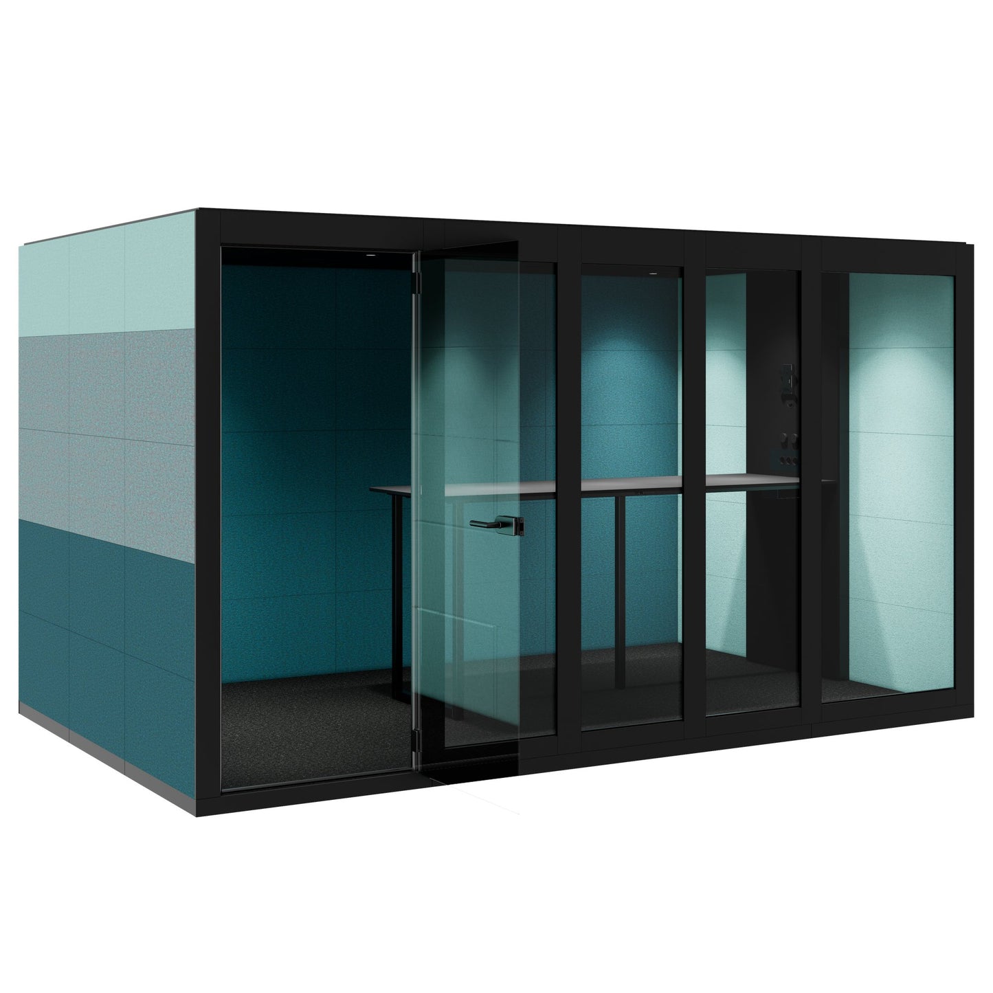 SILENT ROOM XL - Meeting Box | Espace dans l'espace, isolation sonore, pour 8 personnes, substances de référence Berta / Synergy / Velito