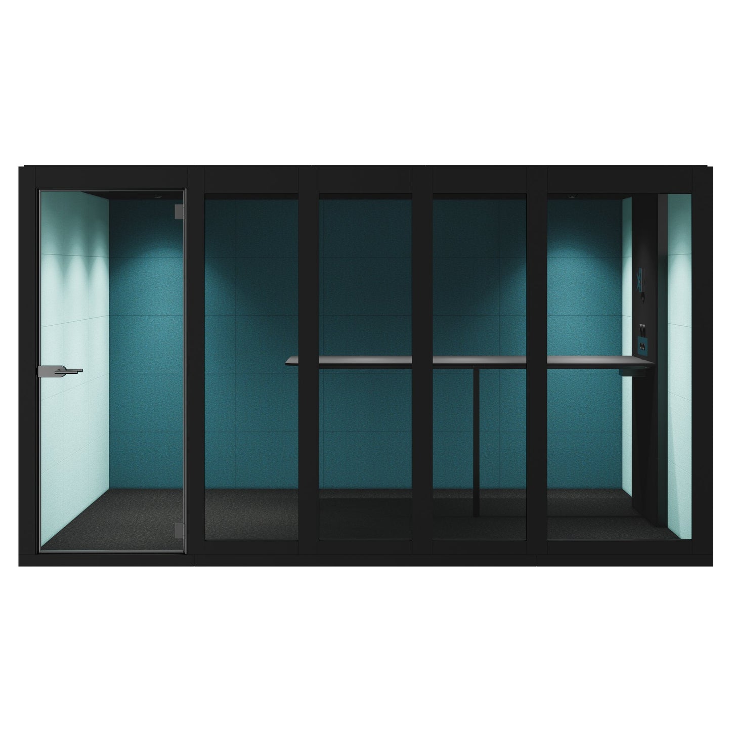 SILENT ROOM XL - Meeting Box | Espace dans l'espace, isolation sonore, pour 8 personnes, substances de référence Berta / Synergy / Velito