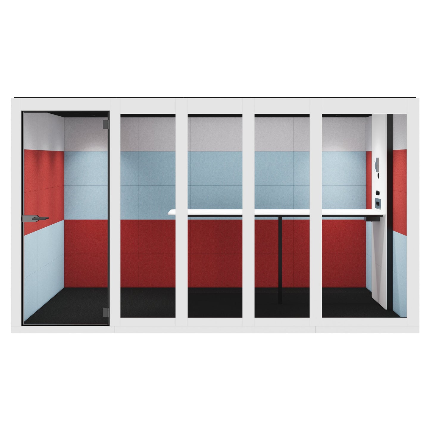 SILENT ROOM XL - Meeting Box | Espace dans l'espace, isolation sonore, pour 8 personnes, substances de référence Berta / Synergy / Velito