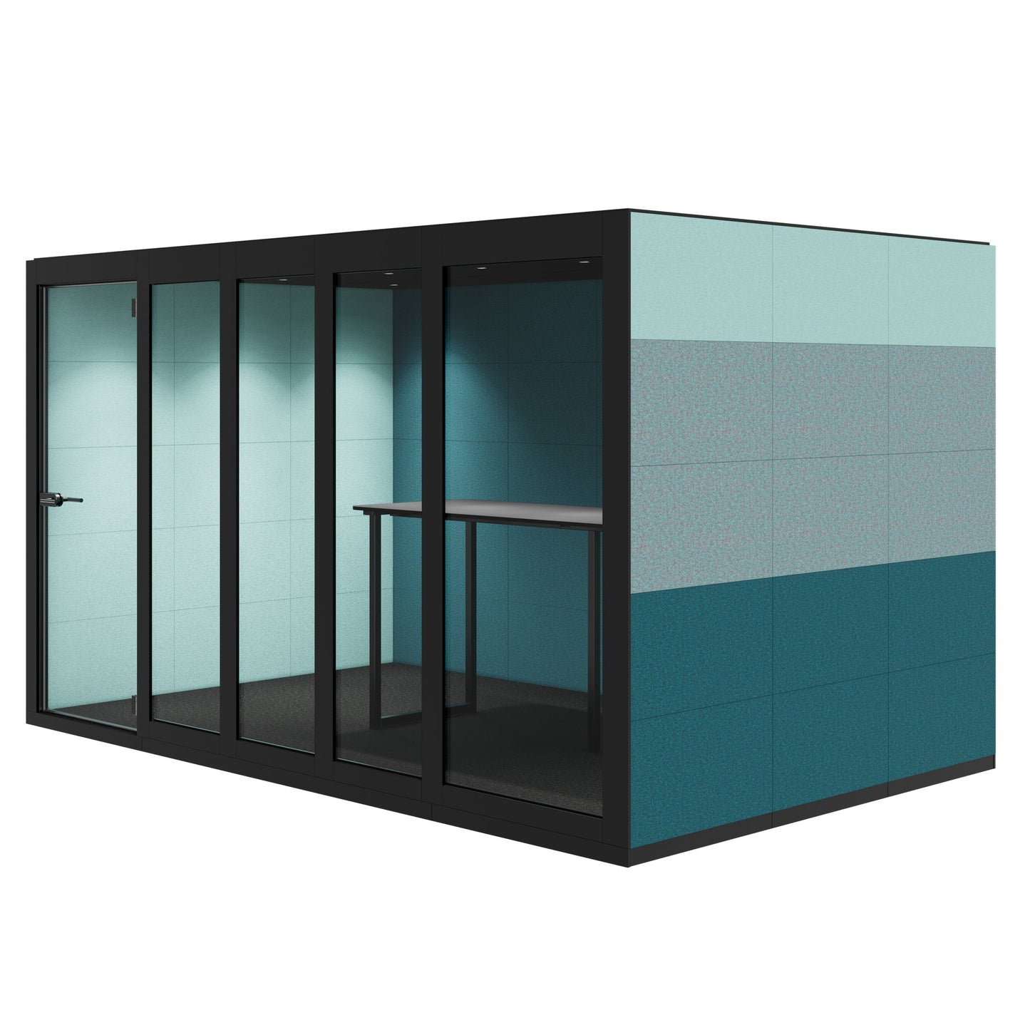 SILENT ROOM XL - Meeting Box | Espace dans l'espace, isolation sonore, pour 8 personnes, substances de référence Berta / Synergy / Velito
