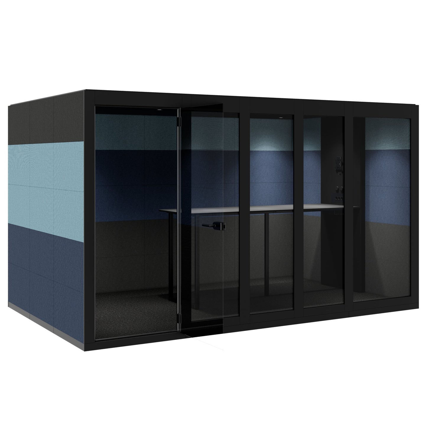 SILENT ROOM XL - Meeting Box | Espace dans l'espace, isolation sonore, pour 8 personnes, substances de référence Berta / Synergy / Velito