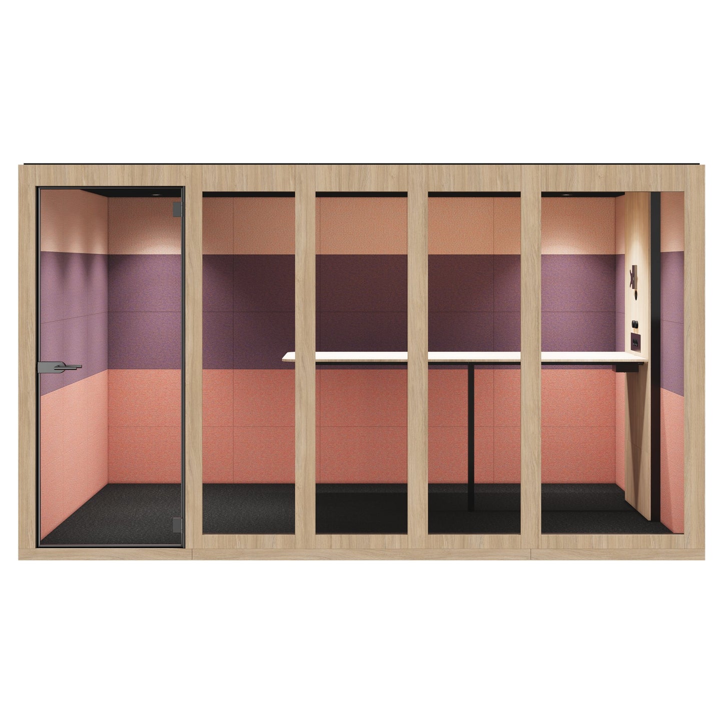 SILENT ROOM XL - Meeting Box | Espace dans l'espace, isolation sonore, pour 8 personnes, substances de référence Berta / Synergy / Velito