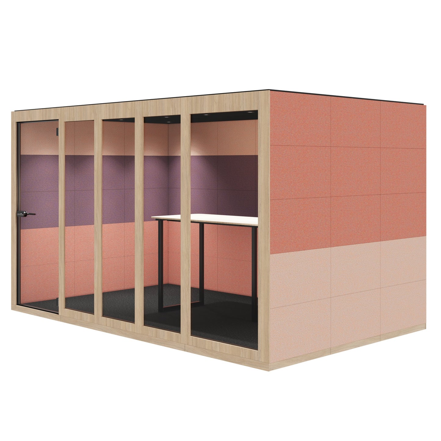 SILENT ROOM XL - Meeting Box | Espace dans l'espace, isolation sonore, pour 8 personnes, substances de référence Berta / Synergy / Velito