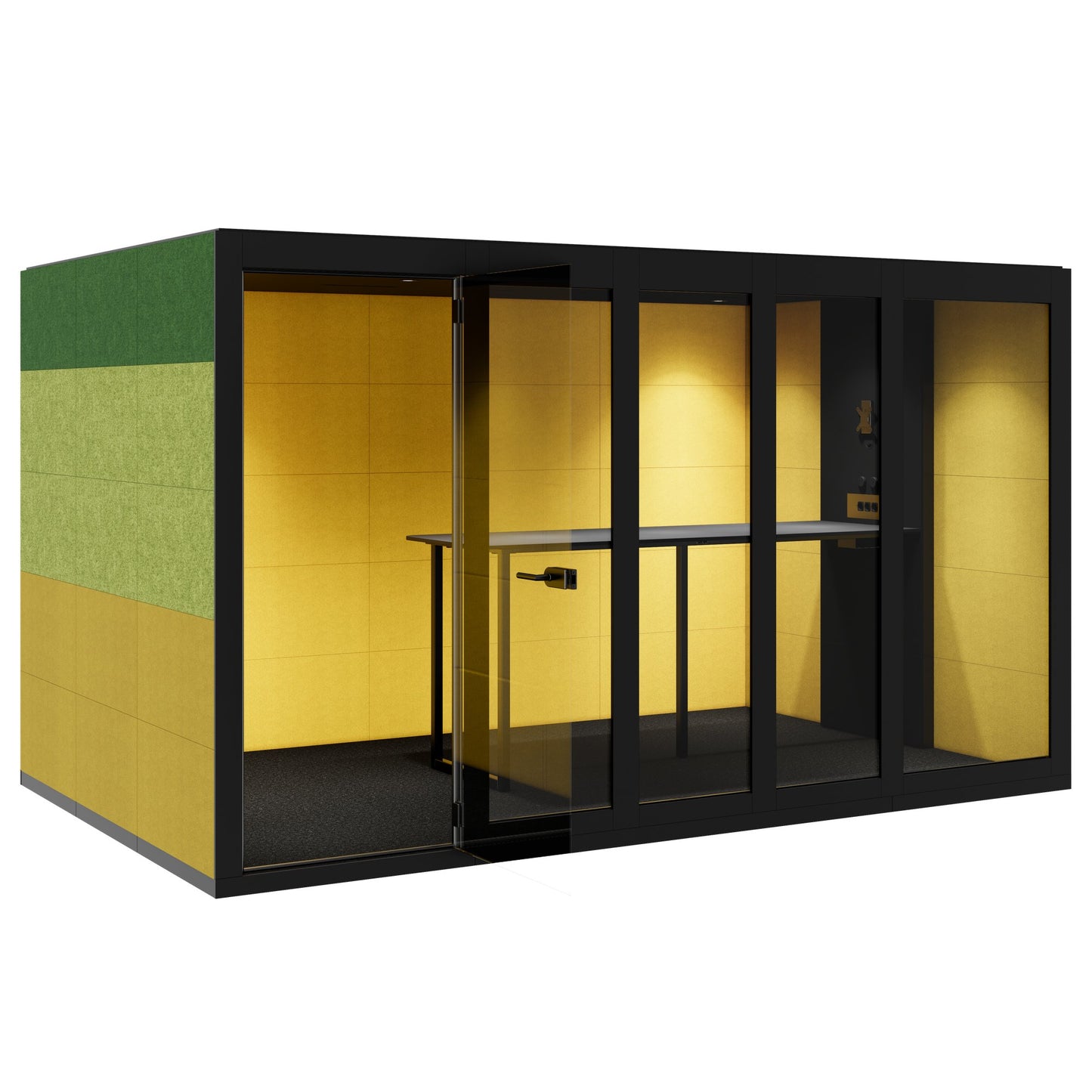 SILENT ROOM XL - Meetingbox | Raum-in-Raum, Schallschutz, Für 8 Personen, Bezugsstoffe BERTA / SYNERGY / VELITO