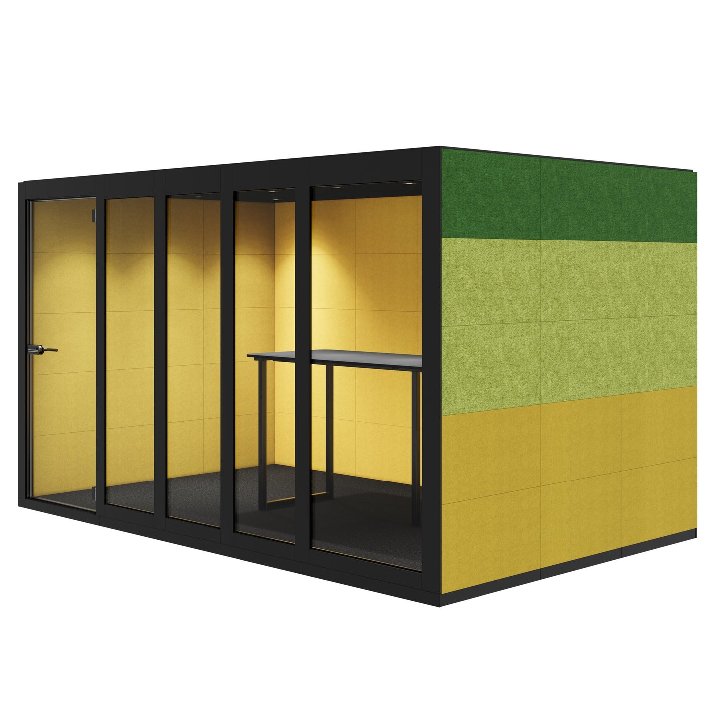 SILENT ROOM XL - Meeting Box | Espace dans l'espace, isolation sonore, pour 8 personnes, substances de référence Berta / Synergy / Velito