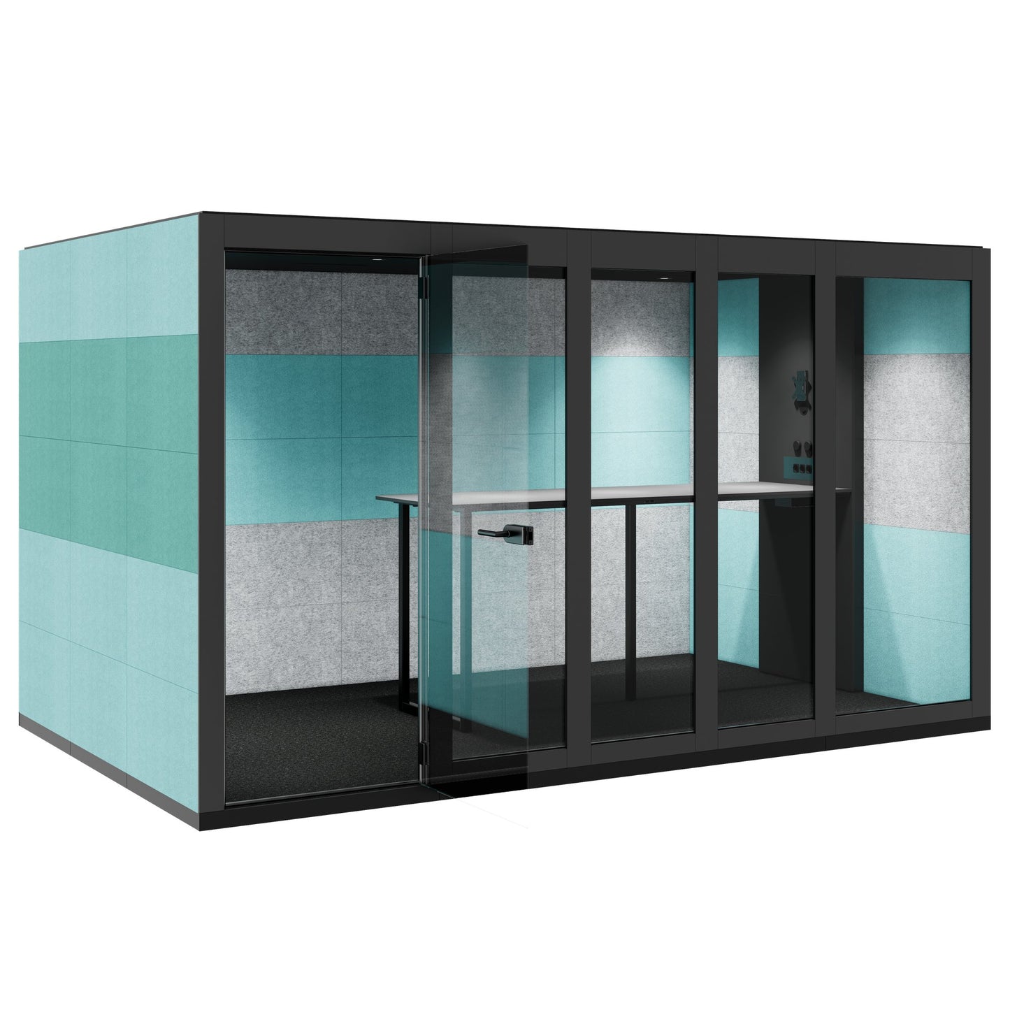 SILENT ROOM XL - Meeting Box | Espace dans l'espace, isolation sonore, pour 8 personnes, substances de référence Berta / Synergy / Velito
