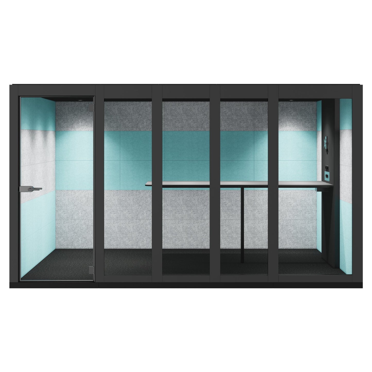 SILENT ROOM XL - Meeting Box | Espace dans l'espace, isolation sonore, pour 8 personnes, substances de référence Berta / Synergy / Velito
