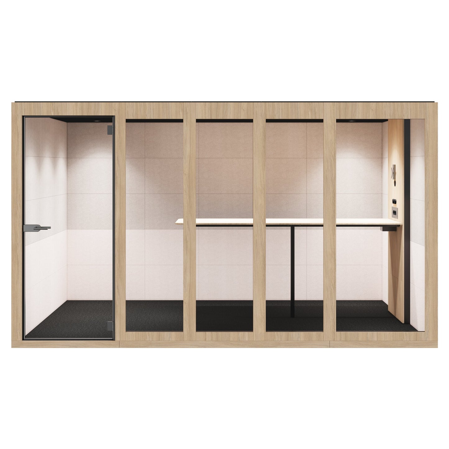 SILENT ROOM XL - Meeting Box | Espace dans l'espace, isolation sonore, pour 8 personnes, substances de référence Berta / Synergy / Velito