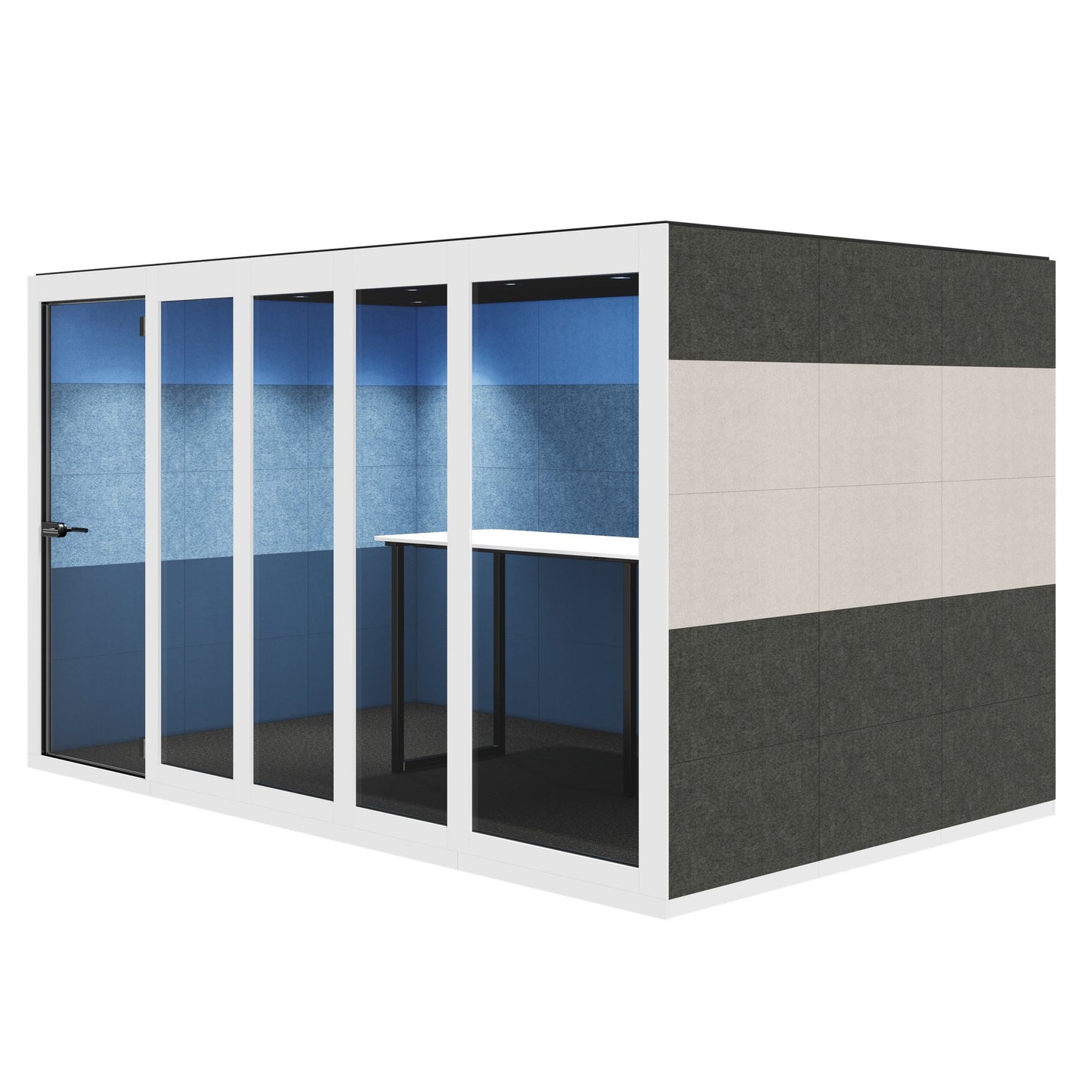 SILENT ROOM XL - Meeting Box | Espace dans l'espace, isolation sonore, pour 8 personnes, substances de référence Berta / Synergy / Velito