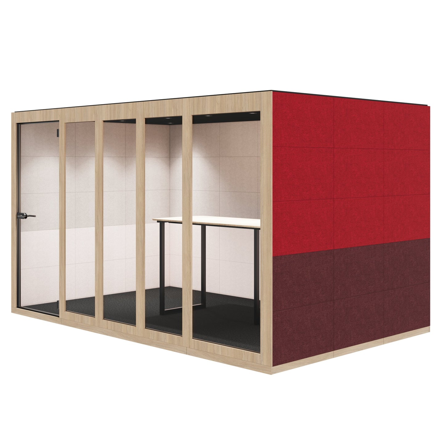 SILENT ROOM XL - Meetingbox | Raum-in-Raum, Schallschutz, Für 8 Personen, Bezugsstoffe BERTA / SYNERGY / VELITO