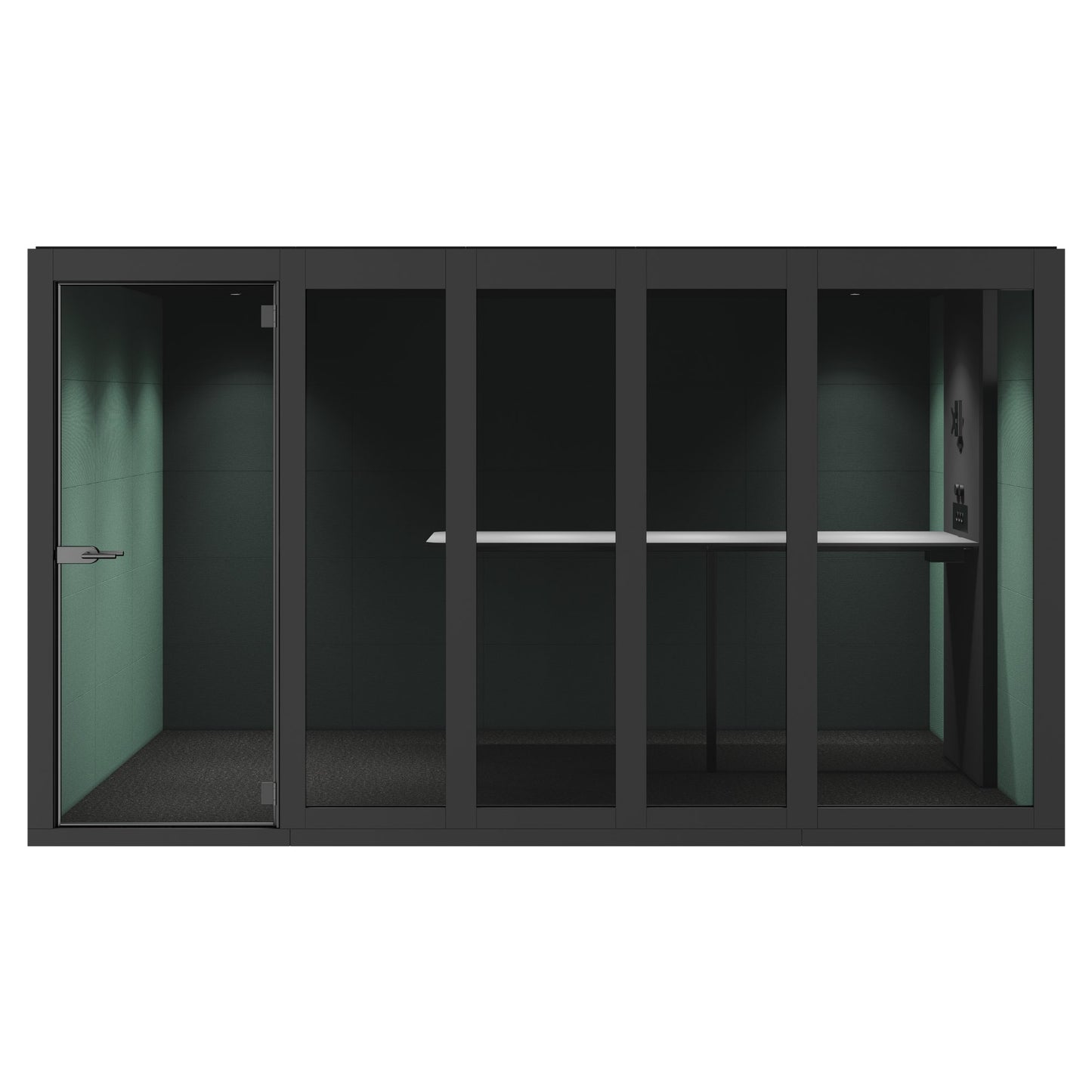 SILENT ROOM XL - Meeting Box | Espace dans l'espace, isolation sonore, pour 8 personnes, substances de référence Berta / Synergy / Velito