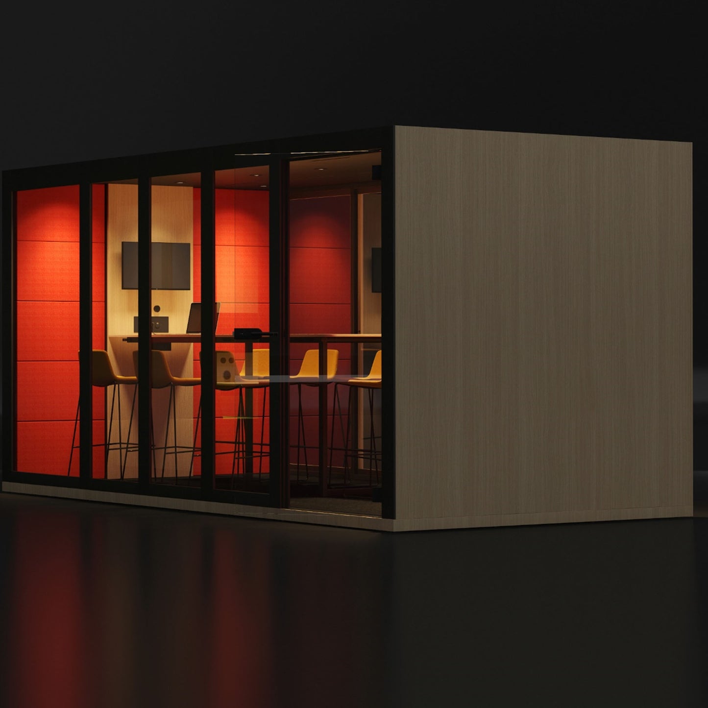 SILENT ROOM XL - Meeting Box | Espace dans l'espace, isolation sonore, pour 8 personnes, substances de référence Berta / Synergy / Velito