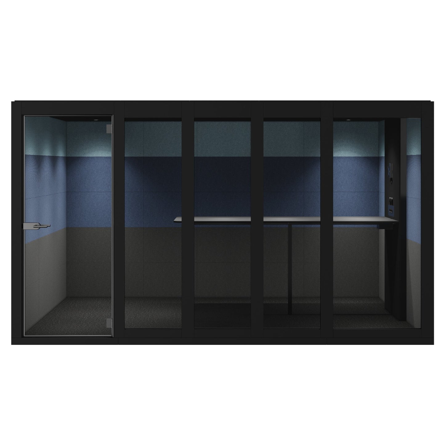 SILENT ROOM XL - Meeting Box | Espace dans l'espace, isolation sonore, pour 8 personnes, substances de référence Berta / Synergy / Velito